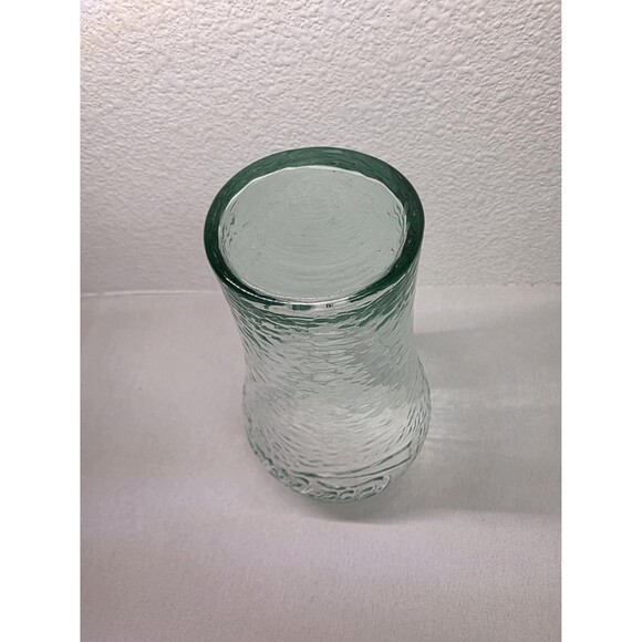 Collectible Vintage 1990 COCA COLA drinking glass pebble hammered textured green - Picture 4 of 6